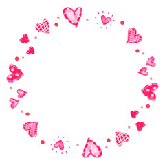 バレンタイン　ハートのフレーム