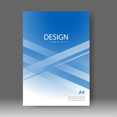 Cover design modern with Blue Background. for cover book. Annual report. Brochure template, Poster, catalog. Simple Flyer promotion. magazine. Vector illustration