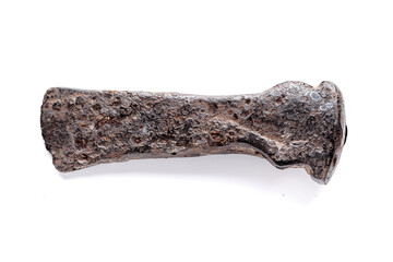 Prehistoric iron ax.Viking ax.Eastern Europe, Kievan Rus.Artifact, archaeological discoveries,...