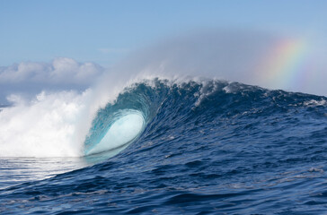 Big Ocean waves in Fiji