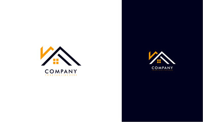 REAL ESTATE logo template designed to make your logo process easy and approachable. All colors and text can be modified. High resolution files included. - obrazy, fototapety, plakaty
