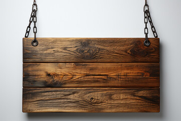 Wooden and Board Advertising Sign