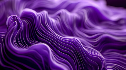 Obraz premium Abstract Violet Wavy Lines. Violet Background