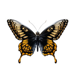 Delicate Butterfly Isolated on Transparent Background - High-Quality PNG Illustration