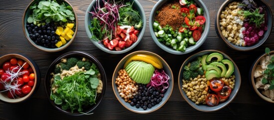 Fototapeta premium health-conscious plant-based options at a restaurant