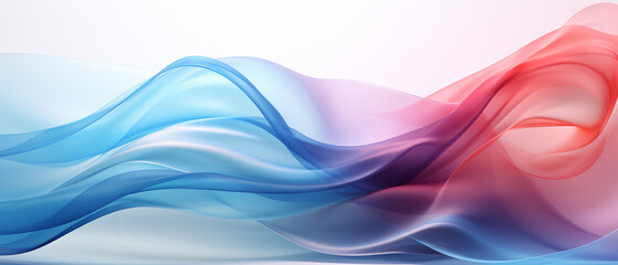 Abstract ultrawide light background with gradient azure blue orange pink purple white gray waves in pastel colors. Perfect for design, banner, wallpaper, template, creative projects, desktop. 21:9