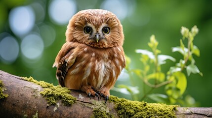 Majestic owl perched on a tree branch, capturing the beauty of wildlife in stunning photography.