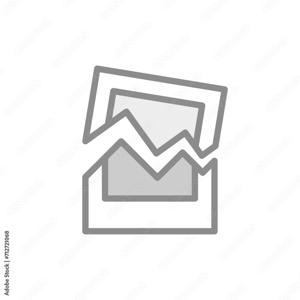 Poster data error, image has been corrupted, failed to load image concept illustration flat design vector. 