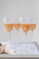 two glasses of champagne