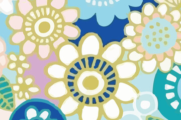 Watercolors and various flowers, birds, butterflies, roses, peonies are beautiful