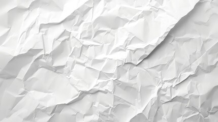 Obraz premium White Paper Texture background. Crumpled white paper abstract shape background with space paper for text