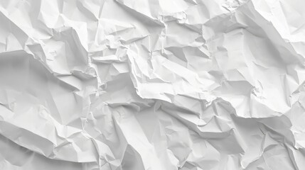 Fototapeta premium White Paper Texture background. Crumpled white paper abstract shape background with space paper for text