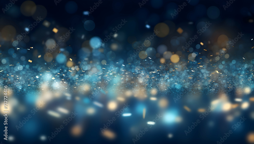 Poster light abstract glowing bokeh light. shining star, sun particles and sparks with lens flare effect on