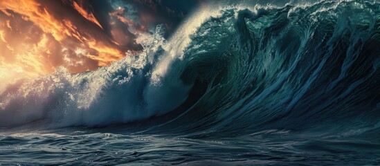 Giant ocean waves.