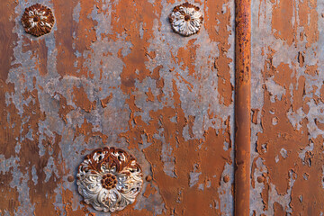 Old rusty metal surface background