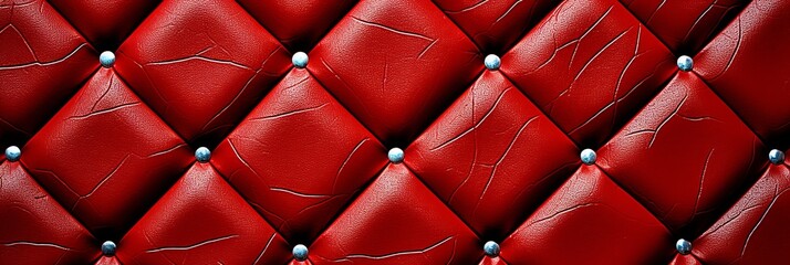 Luxurious red leather texture background for captivating captions and design elements