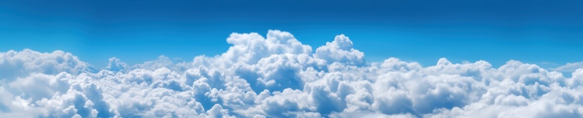 Obraz premium Beautiful blue sky background with clouds. Heaven