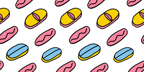 seamless pattern with tablet capsule pill in flat style vector. template for print, wallpaper, wrapping, background. illustration on a medical theme