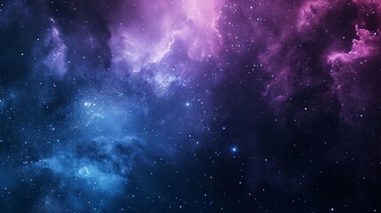 Fototapeta premium Glimmering Cosmic Expanse, A Purple and Blue