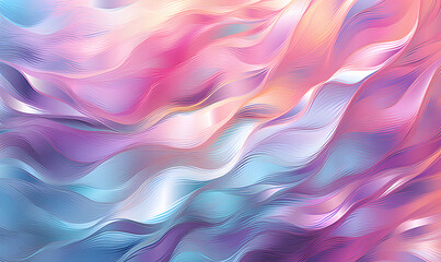 Vector pastel unicorn rainbow hologram foil texture background for print artwork. 