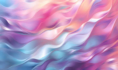 Muurstickers Vector pastel unicorn rainbow hologram foil texture background for print artwork.  © Chris