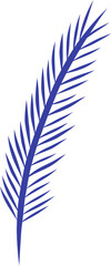 Fototapeta premium blue feather