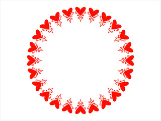 Love frame background for Valentine Day
