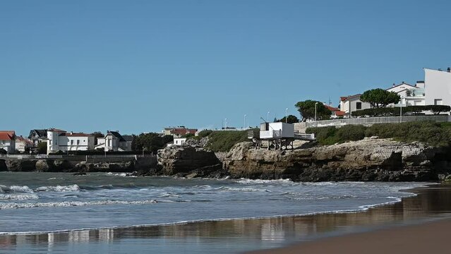 Plage de Royan (France) en automne
