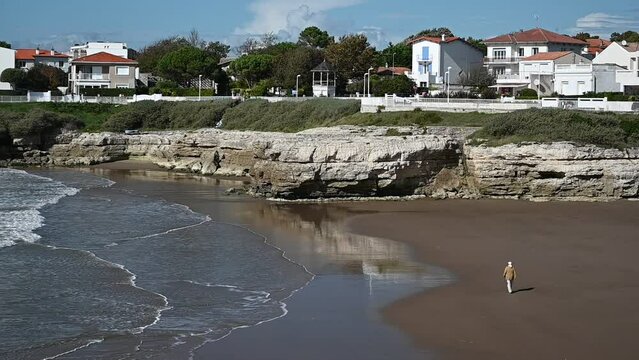 Plage de Royan (France) en automne