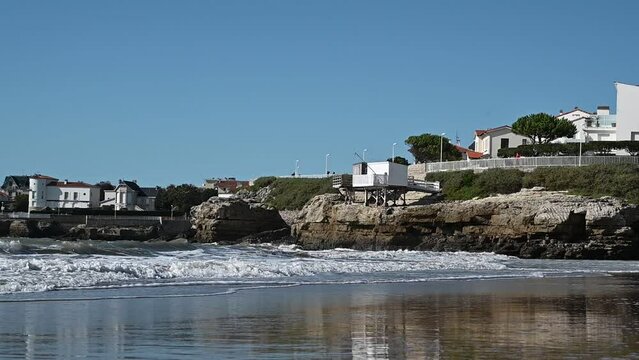 Plage de Royan (France) en automne