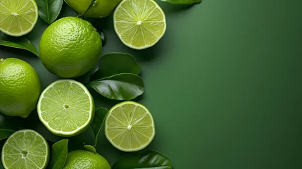 Poster limes on green background  © Anna