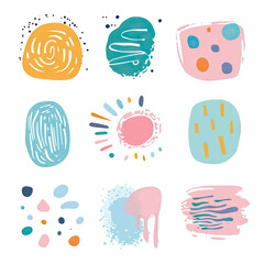 free vector set free hand doodle shape