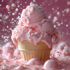 Delicious icecream isolated