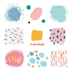 free vector set free hand doodle shape