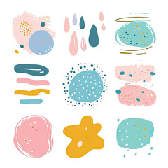 free vector set free hand doodle shape