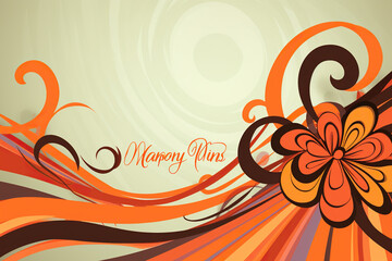 greeting love and floral cards for mothers day, birthdays, baby or bridal shower, flowers in pastel colors 