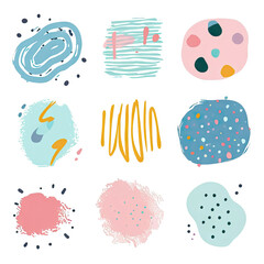 free vector set free hand doodle shape
