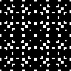 Seamless pattern. Geometric motif. Squares, rectangles, figures ornament. Simple shapes wallpaper. Polygons background. Abstract backdrop. Digital paper, web design, textile print. Vector artwork