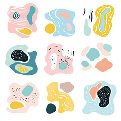 free vector set free hand doodle shape