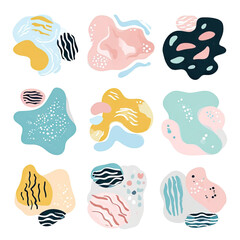 free vector set free hand doodle shape