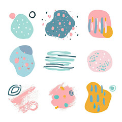 free vector set free hand doodle shape