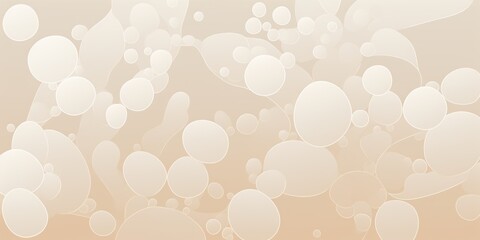 2D pattern white and light beige bubble pattern simple lines