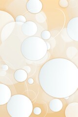2D pattern white and light brown bubble pattern simple lines