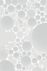 2D pattern white and light charcoal bubble pattern simple lines