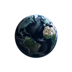 Transparent Background World Globe - High Quality Digital Illustration