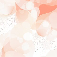 2D pattern white and light peach bubble pattern simple lines