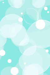 Fototapeta na wymiar 2D pattern white and light turquoise bubble pattern 