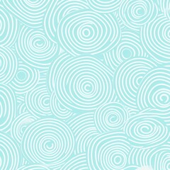 Fototapeta na wymiar 2D pattern white and light turquoise bubble pattern 