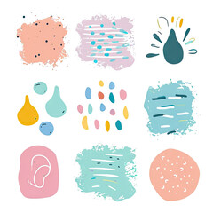 free vector set free hand doodle shape