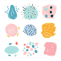 free vector set free hand doodle shape